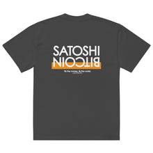 Lade das Bild in den Galerie-Viewer, SATOSHI_BITCOIN Oversized Shirt - Dark Grey
