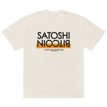 Load image into Gallery viewer, SATOSHI_BITCOIN Oversized Shirt - Creme
